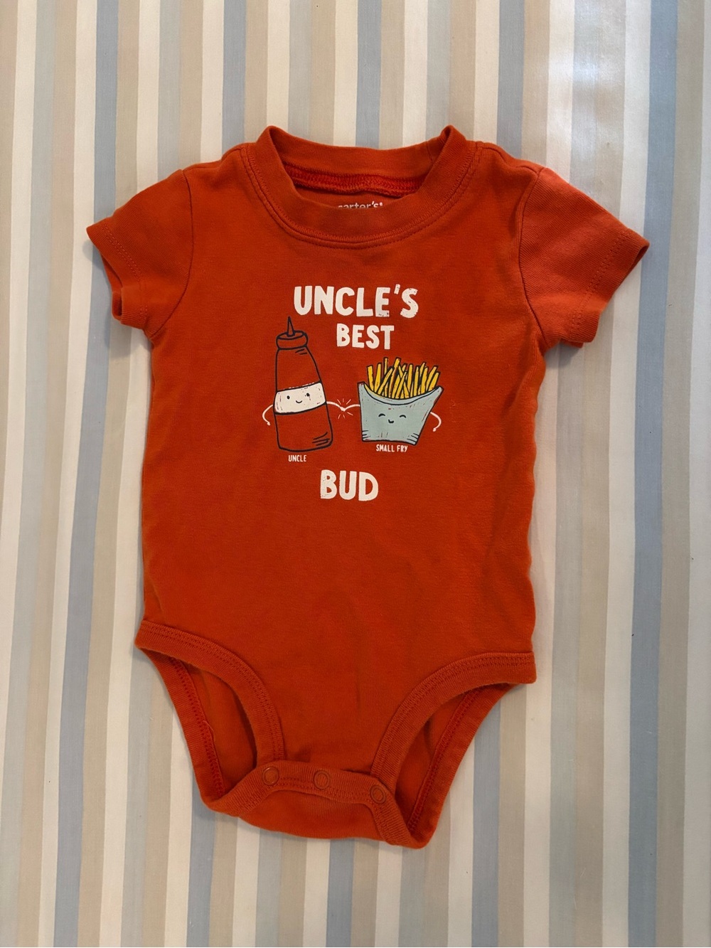 Carter's Orange 'Uncle's Best Bud' Short-Sleeve Onesie